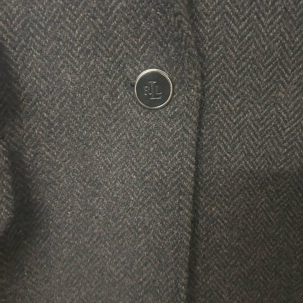 Ralph Lauren Dark Gray Herringbone Vest - Picture 4 of 5